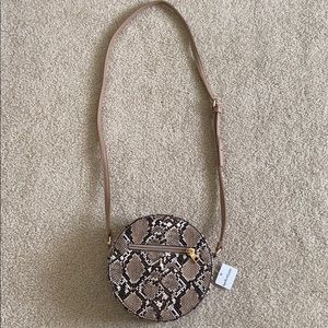 New With Tags Faux Lizard Print Shoulder Bag